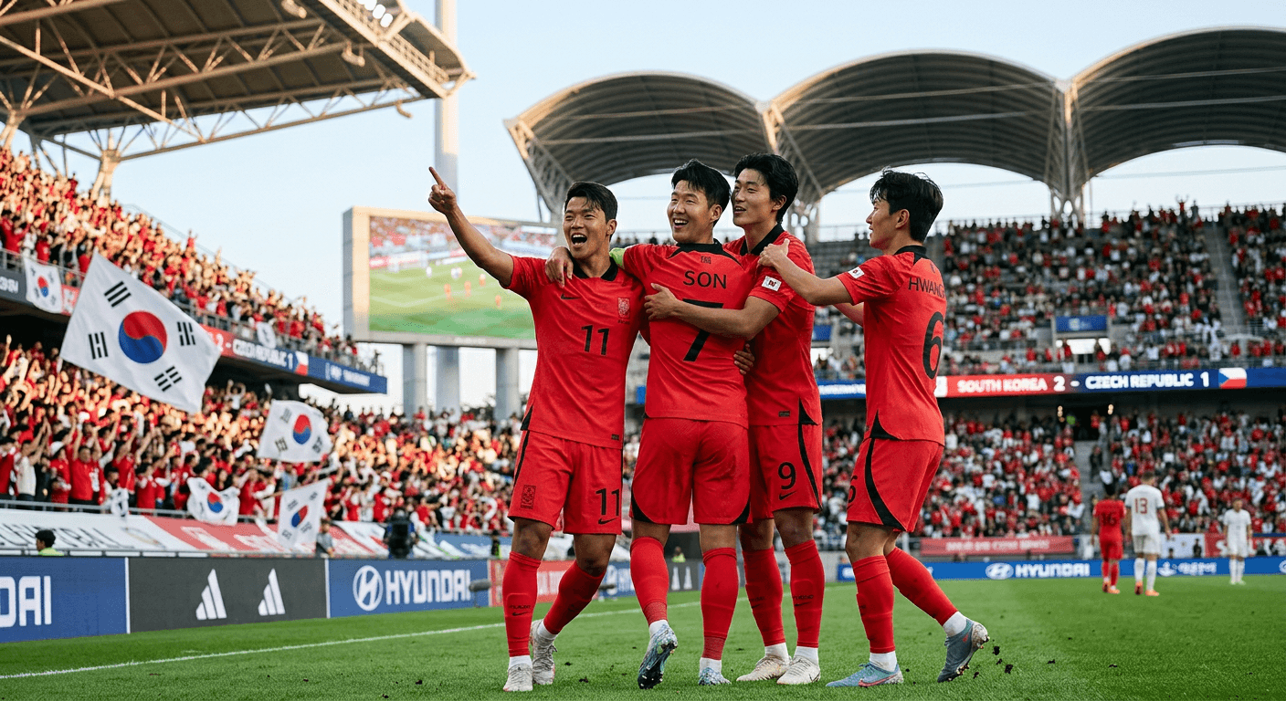 Corea del Sur remonta ante República Checa y comienza el Mundial con una victoria de carácter