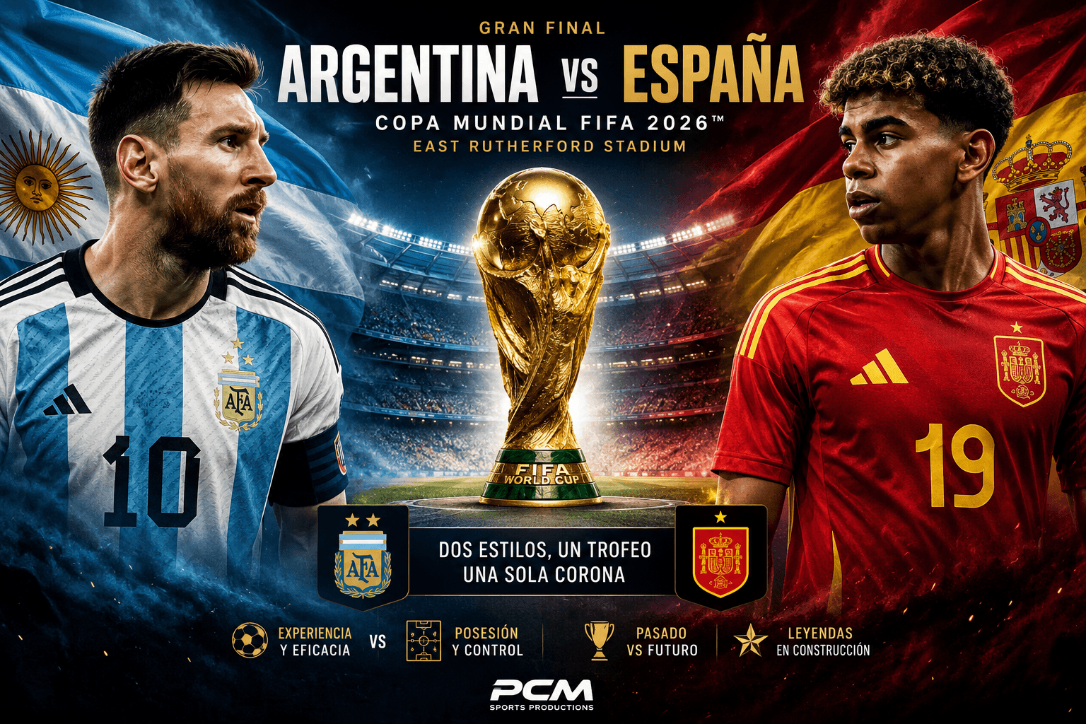 Argentina vs. España: dos gigantes, una Copa y una cita con la historia. Primera Parte